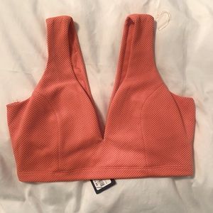 Coral crop top